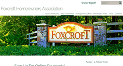 Desktop Screenshot of foxcrofthoa.com